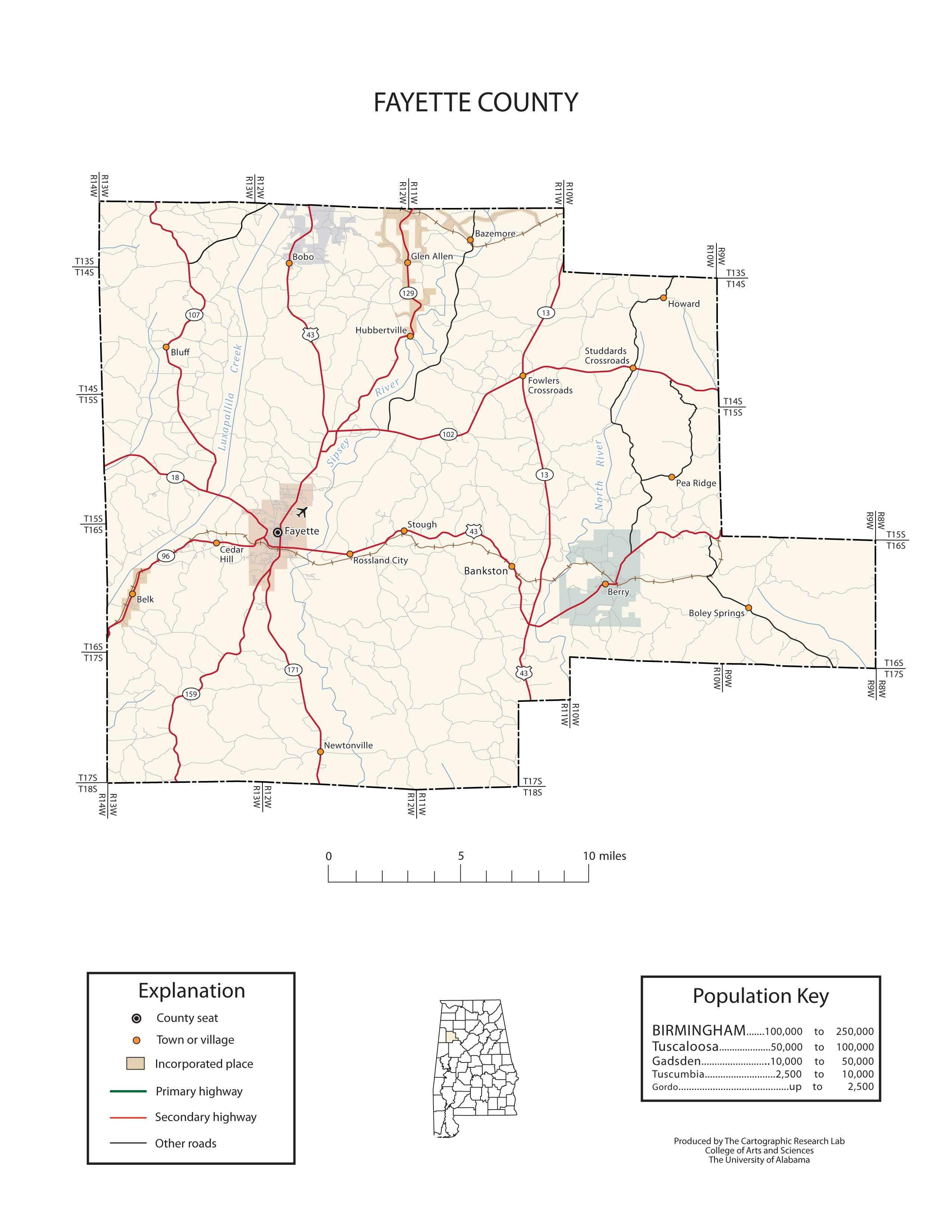 Maps Of Fayette County 6925